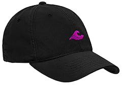 Black With Pink Embroidered Logo
