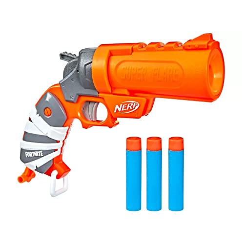 NERF, Lançador Fortnite Flare com Tambor Basculante, Laranja