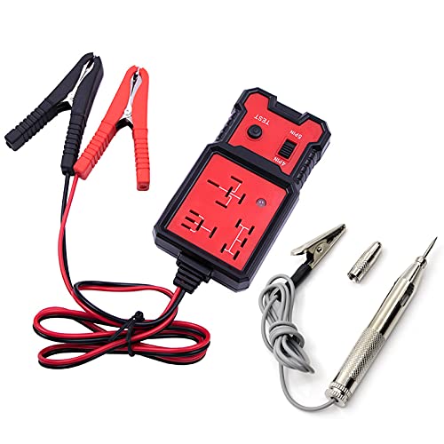 LZH FILTER 12v Electronic Automotive Relay Tester ï¼Œwith One 6v 12v 24v Car Battery Test Instrumentï¼Œauto Car Diagnostic Battery Checker Tool Relay Tester Automotive Kit with Clips