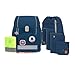 LÄSSIG 7-teiliges Schulranzen Set Kinder/School Set Boxy Unique marineblau,