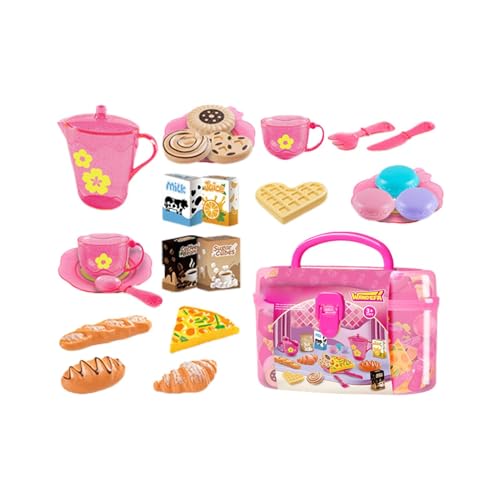 Accesorios para juguetes de cocina para niños, Kids Fewend Cooking Playset - Plaza de cocina para cocina para niños pequeños - Juega portátil para niños pequeños con estuche de almacenamiento para niñ