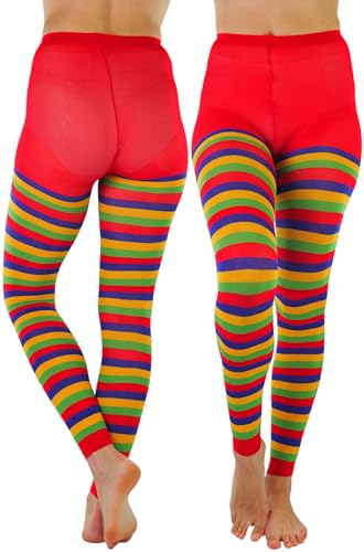 Image of ToBeInStyle Women's Nylon Horizontal Striped Tights