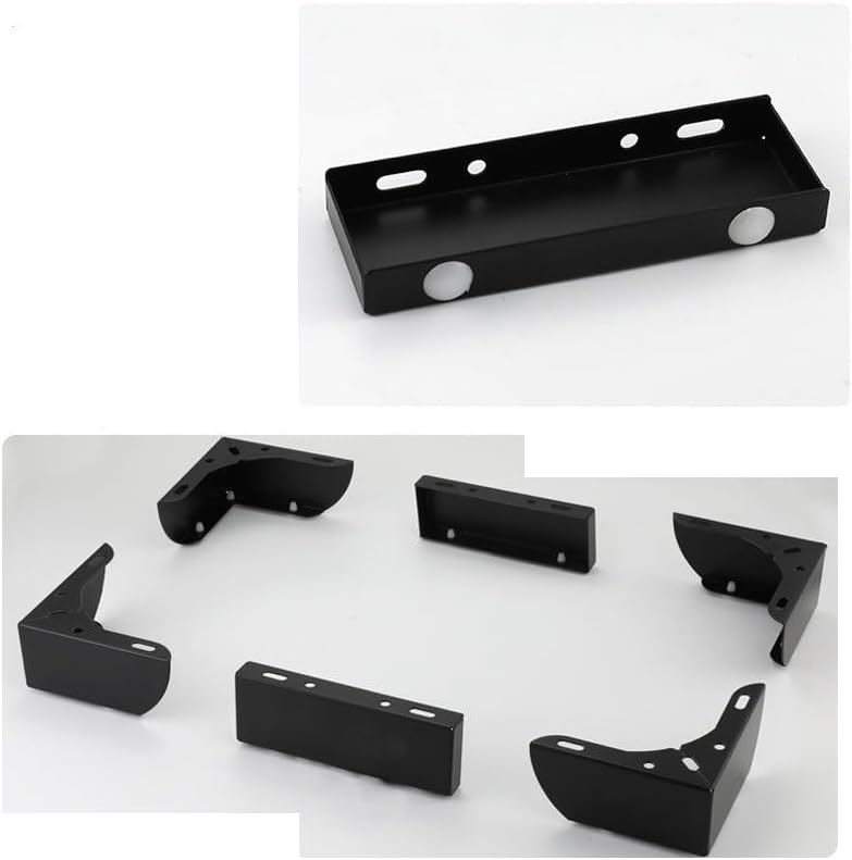 4PCS Heavy Load Bearing Furniture Legs Metal Cabinet Feet Sofa Legs for Cupboard Bed Chair Table Furniture Hardware Accessories(Black)