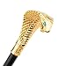 Golden Luxury Cobra Snake Handle Fashion Walking Stick for Party Decorative Walking Cane Elegant Crosier Knob Walking Stick 94cm