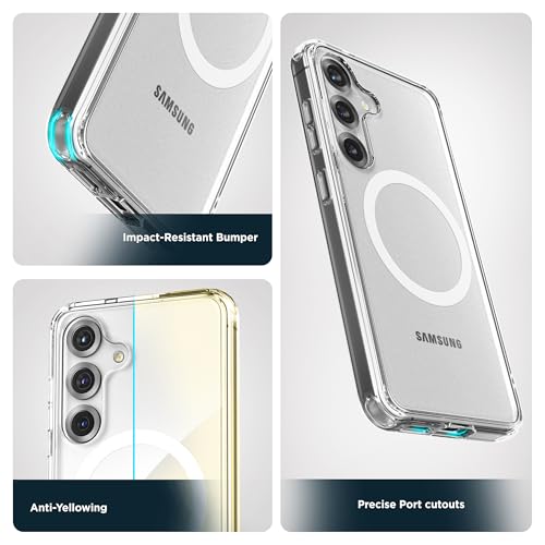 Encased Belt Case Designed for Samsung Galaxy S25 with Phone Holster Clip (Compatible with MagSafe Qi2) - Crystal Clear by ENCASED - Image 6