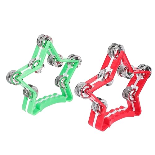 Yardwe 5-Pointed Star Handbell Toy Hand Rattle for Boys and Girls Plastic Boys and Girls Rattle Toy Fun
