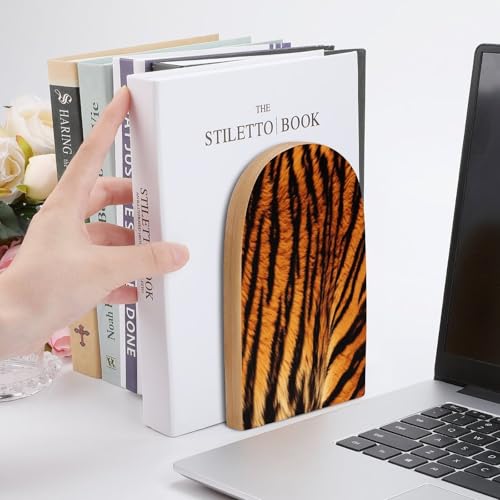 Sujetalibros de madera universal para solucionar la caída de libros pesados 7
