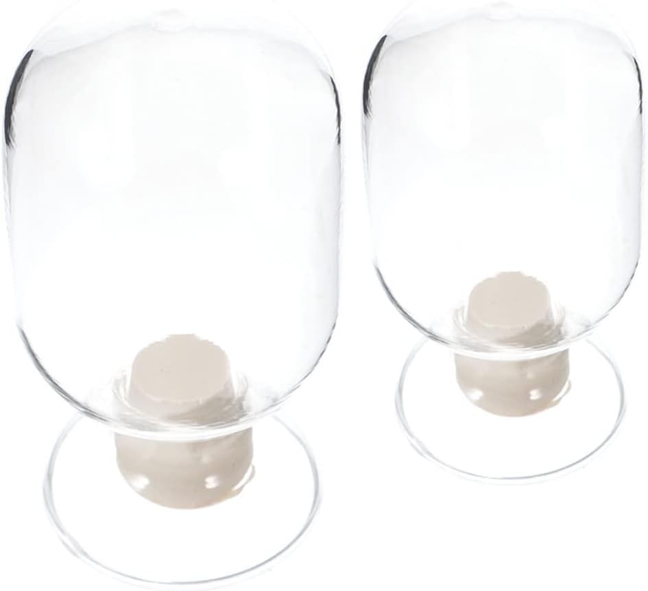 2pcs Match Bottle Fireplace Match Holder Holder Clear stick Cloche Glass Jar Glass Cloche s Storage Bottle Display es Jars Empty