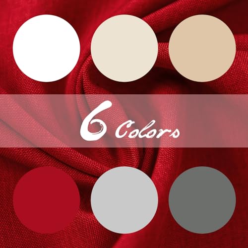 WOLTU Tischdecke 130x160cm Tischtuch Leinendecke Leinenoptik Lotuseffekt Rot abwaschbar schmutzabweisend pflegeleicht Farbe & Größe wählbar Eckig