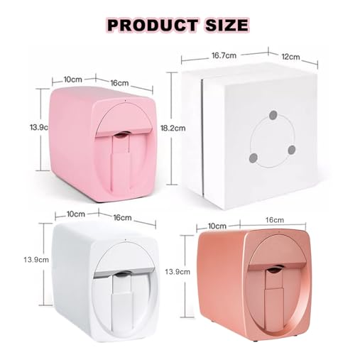 ddingsmafosee Home Nail Art Device,Portable Mobile Nail Painting Machine,Drawing Time: 25-30s,Mobile Phone Control, Customized Pattern,for Beauty & Personal Care,Save Time & Energy,Red - Image 6