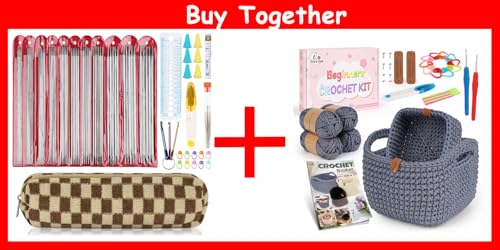 Image of Aeelike 55pcs Double Pointed Knitting Needles & 27PCS Crochet Basket Kit for Beginners (L&S)