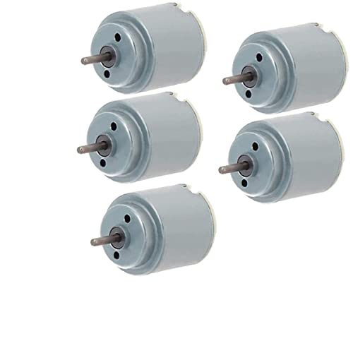 1.5-6V 5000-20000RPM DC Micro Motor 260 Mini Motor Electric Motor Round Shaft for RC Boat Airplane Toys Model DIY Hobby - (5 PCS)