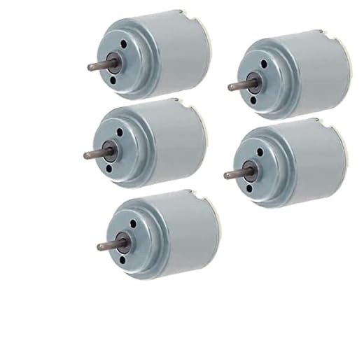 1.5-6V 5000-20000RPM DC Micro Motor 260 Mini Motor Electric Motor Round Shaft for RC Boat Airplane Toys Model DIY Hobby - (5 PCS)