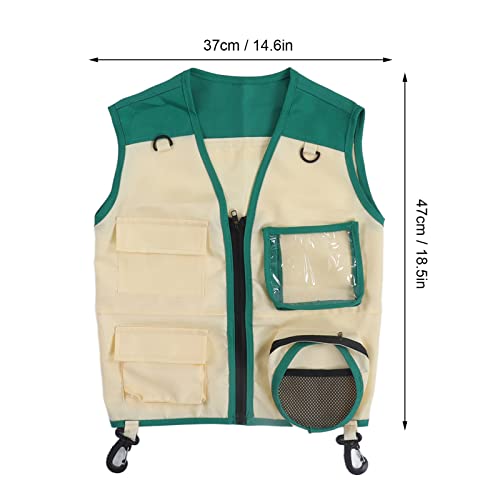 Kit de Aventura ao Ar Livre Conjunto de Chapéu Colete Infantil Colete de Aventura para Cosplay Campi