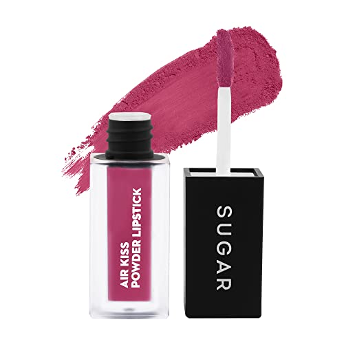 Image of SUGAR Cosmetics Air Kiss Powder Lipstick - 02 Candyfloss - Super Pigmented, Transferproof, Water-resistant & Matte Finish - 2 gm