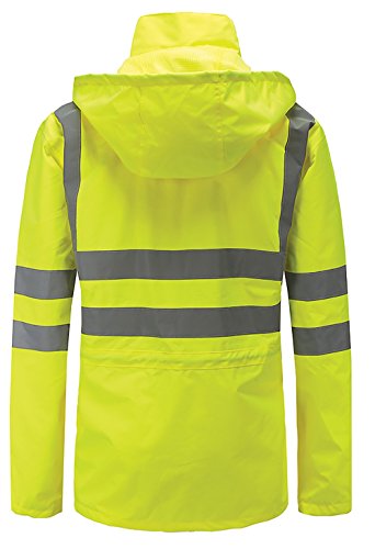 360 Usa Brand Ansi Class 2 Reflective Rain Coat - Yellow #TOP1