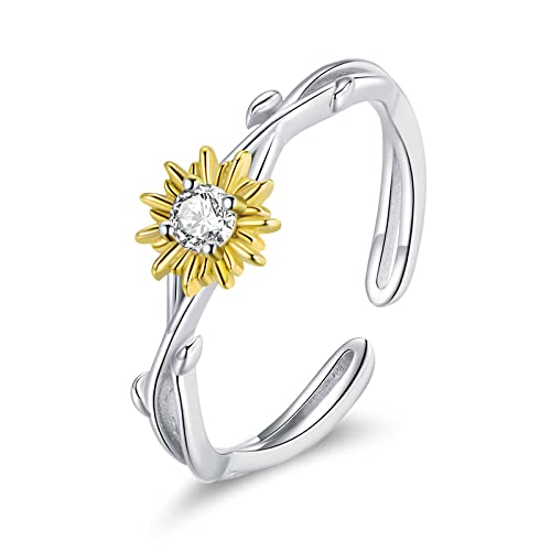 Bague marguerite fleur ajustable idée cadeau idéal pour femme et fille