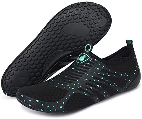 BARERUN Adult Swim Water Shoes Quick Dry Non-Slip for Girls Boys Blue 8.5-9.5 M US Women / 7-7.5 M US Men