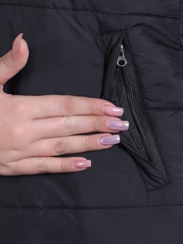Image of RARE TIMES Women's Sleeveless Puffer Jacket | Winter Jacket for Women | Reversible Jacket for Women Winter Wear With 2 Zip Pocket (Pack of 1)