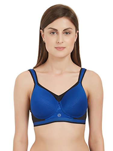 Image of SOIE Women Full Coverage Polyamide Spandex High Impact Padded Non Wired Sports Bra