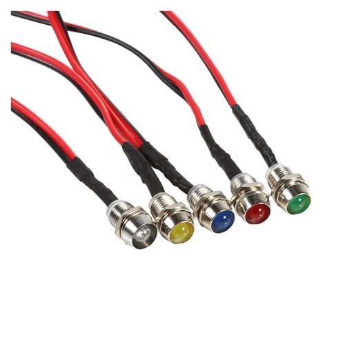 Voyant LED 12V 8mm rouge pour remplacer un témoin défectueux sur tableau de bord usé