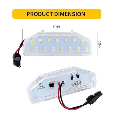 Luz LED de matrícula sin error Canbus para Mazda 6 GH y Mazda RX8 6