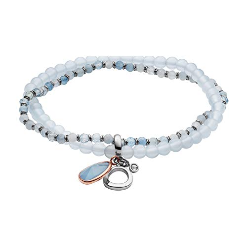 Preisvergleich Produktbild Fossil Damen-Strangarmbänder Edelstahl Aquamarin JF03074998