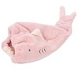 NUSITOU コーラルフリース吸水ヘアドライキャップ 用バスタオルラップ 漫画デザイン伸縮性ヘアターバンド お風呂上がり速乾ヘアケア用品