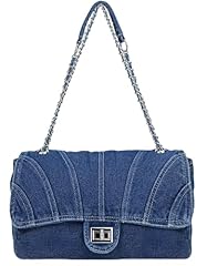 #C Dark Blue Jean Bag