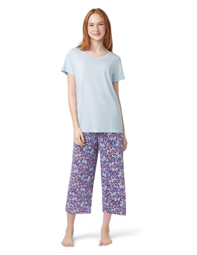 Image of HUE Women's Spring Pajama Separates Soft Whimsical Print Pjs with Flowers, Animals, Garden Themed Pjs, Cocktails