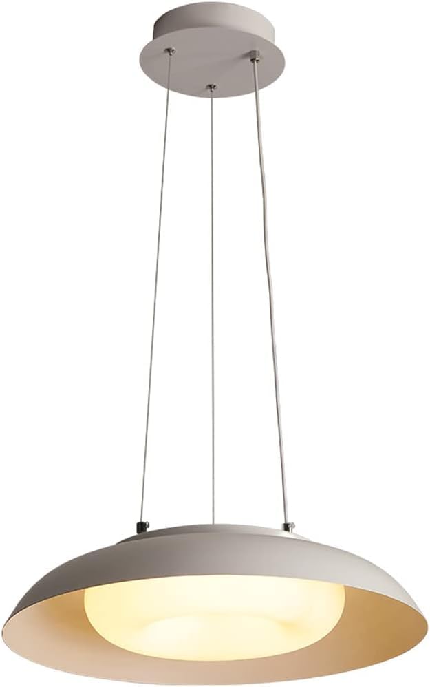 Lustre LED moderne blanc circulaire à gradation continue pour suspension de restaurant chic - 4