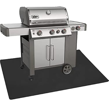 AMAZON - AiBOB Under Grill Mat, 40 X 60 inches Absorbent Oil Pad Protects Decks and Patios, Reusable and Waterproof, Black