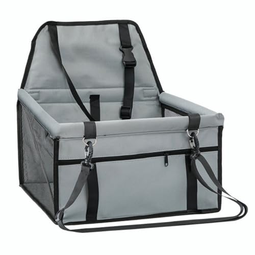 Cadeirinha Assento De Cachorro ou Gato Para Carro Capa Protetora Assento Banco Traseiro Carro Cinza