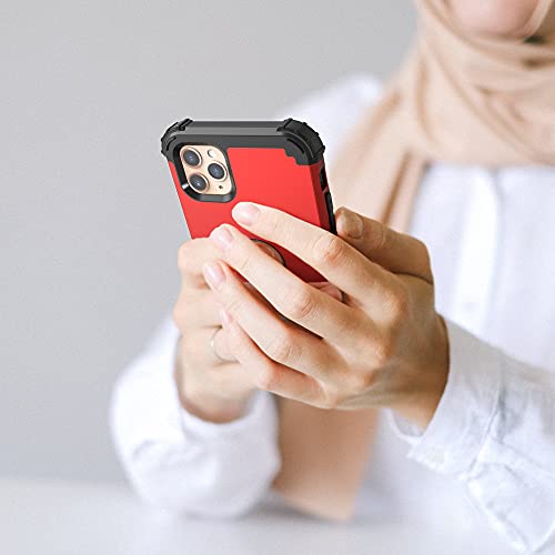Coque iPhone 11 Pro Max robuste pour les activités extérieures couleur rouge