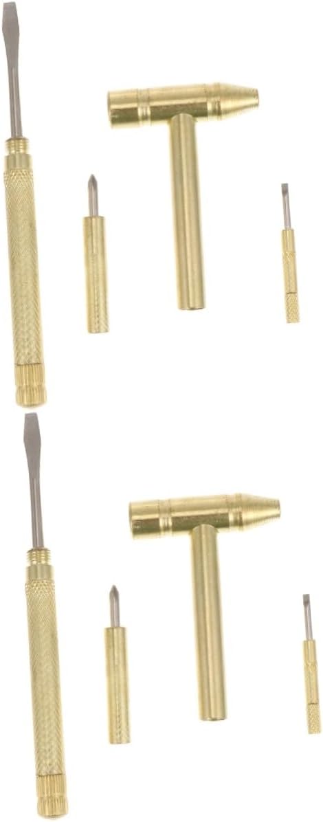 OSALADI 2sets Portable Mini Hammer Multifunction Tool Kit Small Screwdriver Diy Hammer
