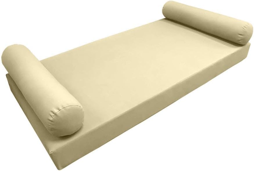 Style5 Crib Outdoor Daybed Mattress Bolster Knife Edge Insert and Cover Complete Set - AD103