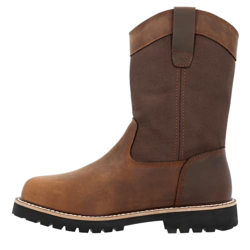 Image of Georgia Boot Core 37 Steel Toe Waterproof 10 inch Pull-On Work Boot