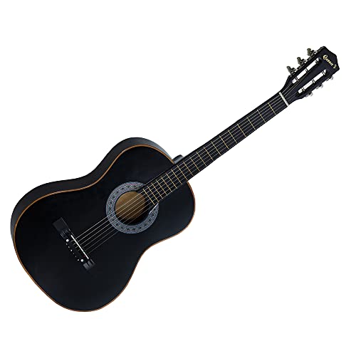 Violão Queen’s Acústico Clássico de 6 Cordas de Nylon em Madeira Natural Preto