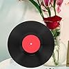 OSALADI Vinyl Record Wall Decor in Red Plastic Material with Retro Style, for Hotel Or Cafe Wall Decoration, Artistic and Vintage Record Decor for Home Or Commercial Spaces #5