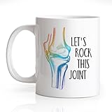 Gkodw Let's Rock This Joint Funny 11oz Double-Sided Ceramic Mug, Chiropractor Coffee Mug for Men Women, Physical Therapy DPT Grad Gifts, Orthopedic Surgeon Cup, Chiropractor Gifts for Coworker Friend