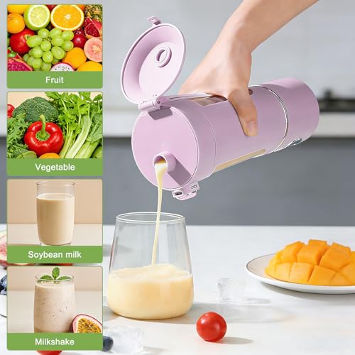 Mixeur portable smoothie et petit presse-agrumes de 700 ml rechargeable Type C - 7