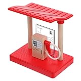 Gare ferroviaire miniature - adaptée à une utilisation dans , la pelouse, jardin ou l'aire de jeux, ou à l'intérieur dans une salle de jeux ou un salon, station-service pour jouets pour enfants