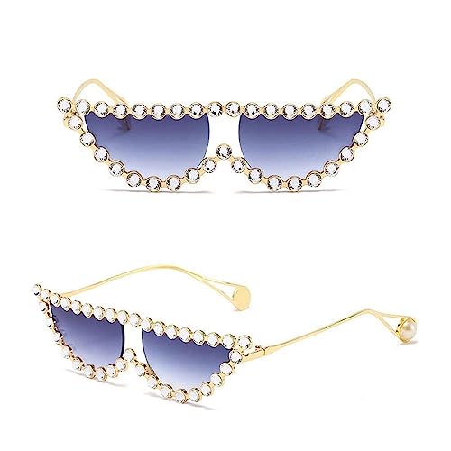 Lunettes optiques cristal de luxe avec monture diamant élégante rétro