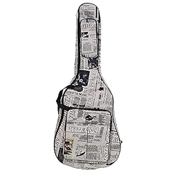 Guitar Bag Thicken Guitare Étanche Résistant À l’eau De Cas Gig Bag avec Double Cousu Bretelles Rembourrées Basse… - Les Beatles, Paul McCartney, John Lennon, RIngo Starr, George Harrison