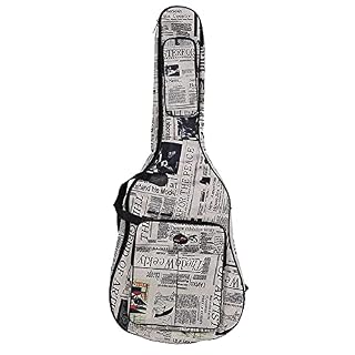 Guitar Bag Thicken Guitare Étanche Résistant À l’eau De Cas Gig Bag avec Double Cousu Bretelles Rembourrées Basse… - Les Beatles, Paul McCartney, John Lennon, RIngo Starr, George Harrison
