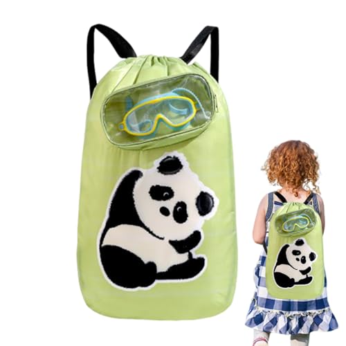 Patifirst Saco de piscina para crianças | mochila para piscina e natação, acessórios de viagem impermeáveis, mochila de dia de grande capacidade resistente para armazenamento de brinquedos e