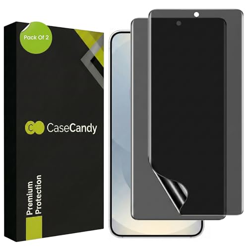 Image of Casecandy - (Pack 2 Privacy Screen Protector for Samsung S25 Plus /Samsung S24 Plus | Privacy (Anti Spy) Screen Guard for Galaxy S25-S24 Plus - HD /Easy Application /Fingerprint Working