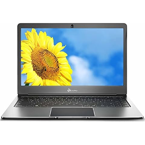 LincPlus Notebook 14 Inch 1080P Full HD Laptop Intel Celeron N3350 4GB RAM 64GB eMMC Dünn Metall Windows 10 S Netbook QWERTZ Ultrabook Cover