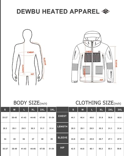 Dewbu DB-0125 Heated Jacket For Men thumb #5