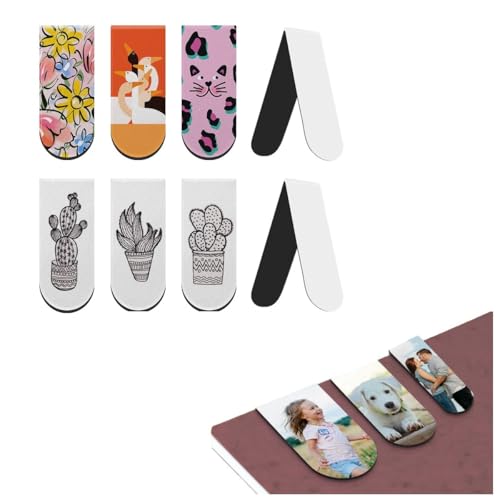 Marque-pages magnétiques sublimation lot 50 pièces pour ne plus perdre sa page de livre